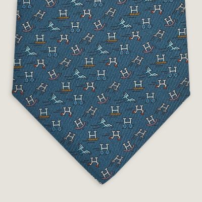 H Mors tie - Blue | Hermès USA